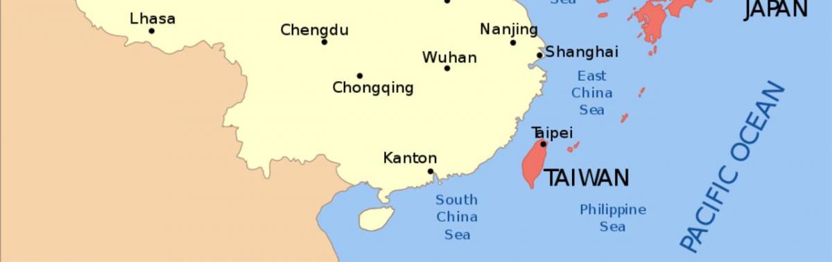 Mappa del sud della Cina